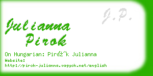 julianna pirok business card